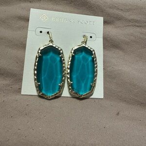Kendra Scott Turquoise and Gold Earrings